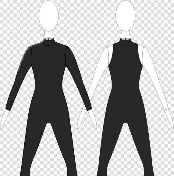 Black Jumpsuit Color Guard Uniform  HD Png DownloadTransparent PNG