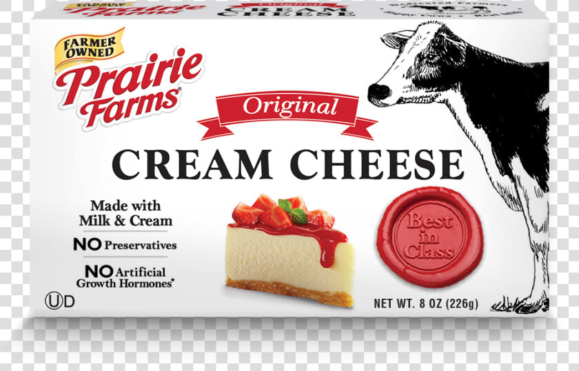 Cream Cheese   Prairie Farms Cream Cheese  HD Png DownloadTransparent PNG