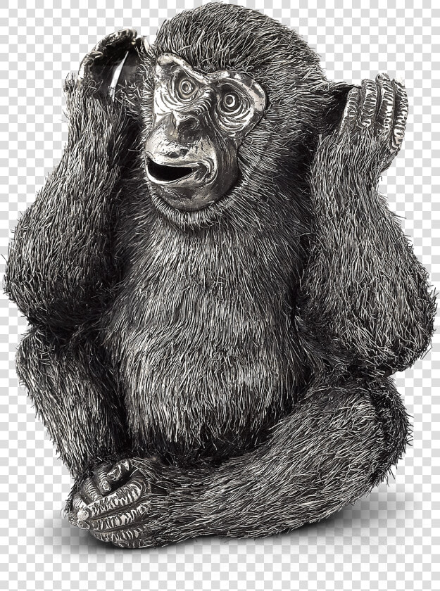 Hear No Evil Monkey   Detailed Monkey Drawing  HD Png DownloadTransparent PNG