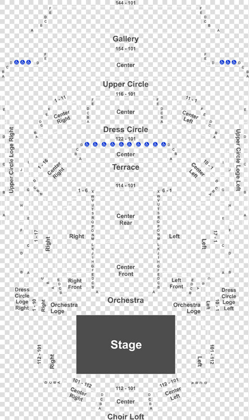 Winspear Edmonton Seating Plan  HD Png DownloadTransparent PNG