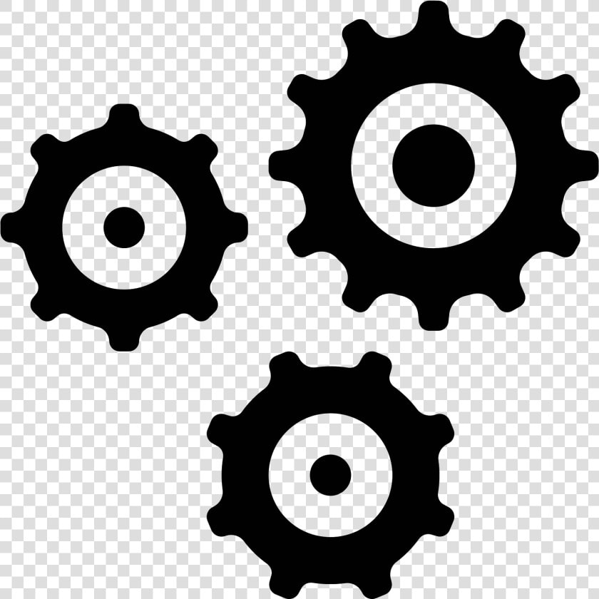 This Icon Has Three Gears In A Triangular Shape That   Gear Icon  HD Png DownloadTransparent PNG