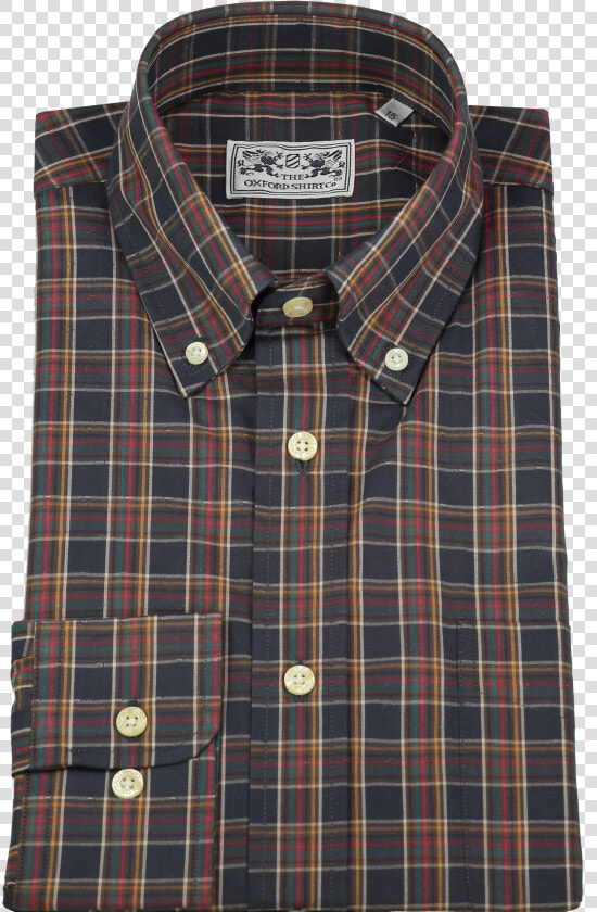 Mens Button Down Shirt Classic Style In Dark Check   Plaid  HD Png DownloadTransparent PNG