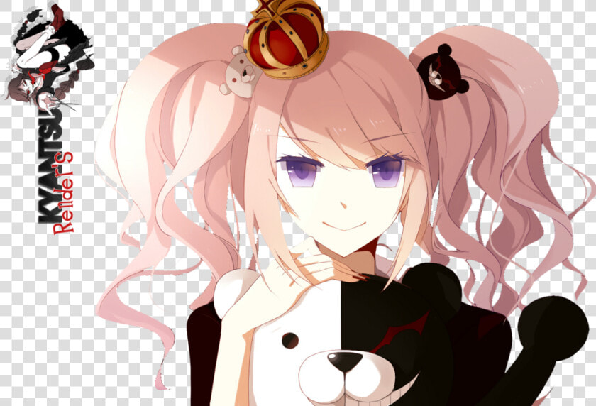 Anime аниме enoshima Junko danganronpa dangan Ronpa   Pink Pigtails Anime Danganronpa  HD Png DownloadTransparent PNG