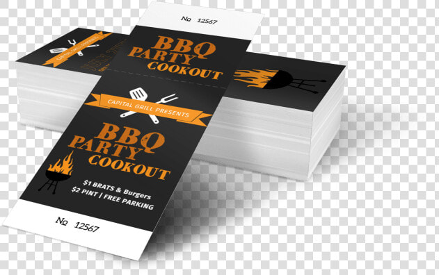 Bbq Party Cookout Ticket Template Preview   Downloadable Halloween Ticket Template  HD Png DownloadTransparent PNG