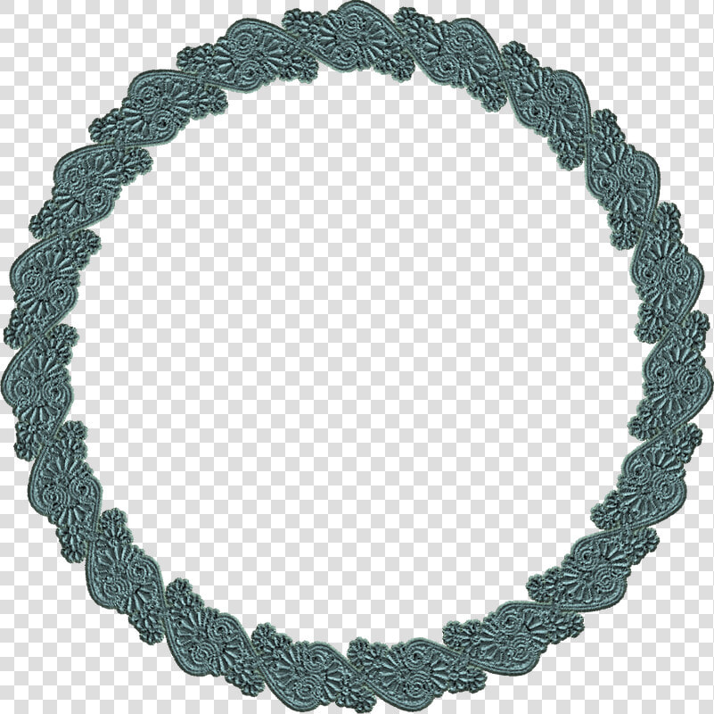 Turquise Lace Round Frame   Stickers Girl Baby Pink Baby Footprints  HD Png DownloadTransparent PNG