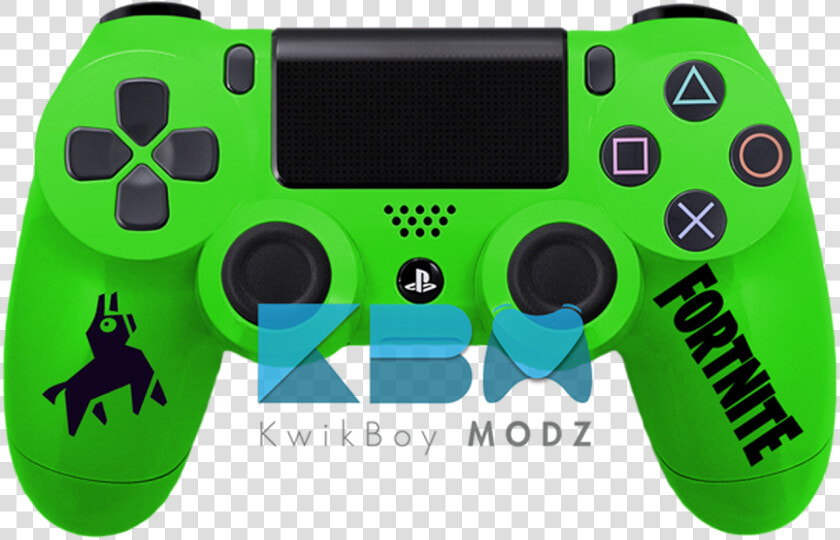 Custom Green Fortnite Ps4 Controller Kwikboy Modz   Alpine Green Ps4 Controller  HD Png DownloadTransparent PNG
