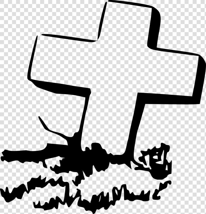 Gravestone  Dead  Cross  Silhouette  Peace  Crosses   Cross Grave Clipart  HD Png DownloadTransparent PNG
