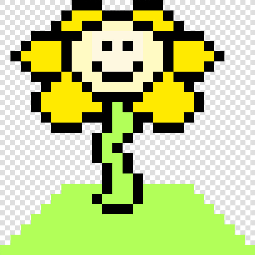 Undertale Flowey Pixel Art  HD Png DownloadTransparent PNG