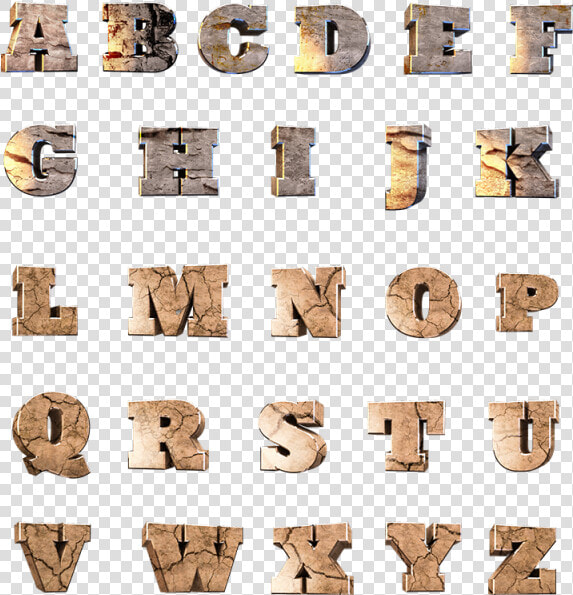 D Stone Alphabet   Letras De Piedra Png  Transparent PngTransparent PNG
