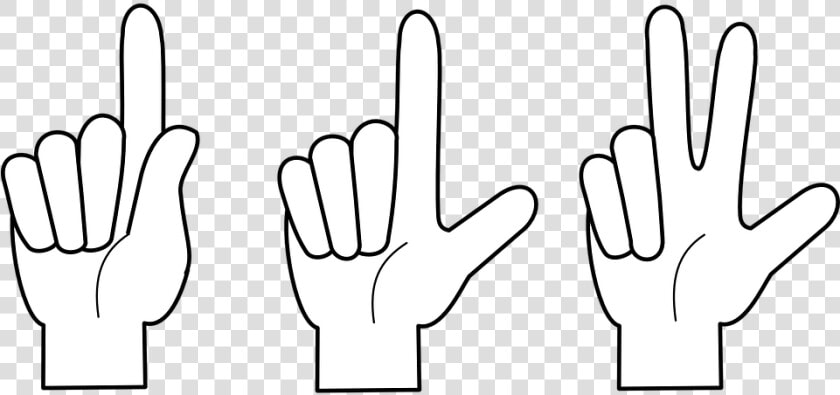 One Two Three Finger  HD Png DownloadTransparent PNG