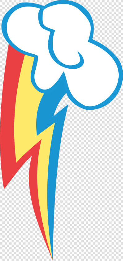 Rainbow Dash My Little Pony Cutie Mark Crusaders   Rainbow Dash Lightning Bolt  HD Png DownloadTransparent PNG