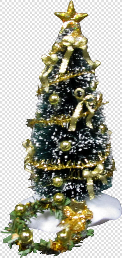 This 1 Inch Scale Decorated Christmas Tree In Sparkle   Christmas Tree  HD Png DownloadTransparent PNG