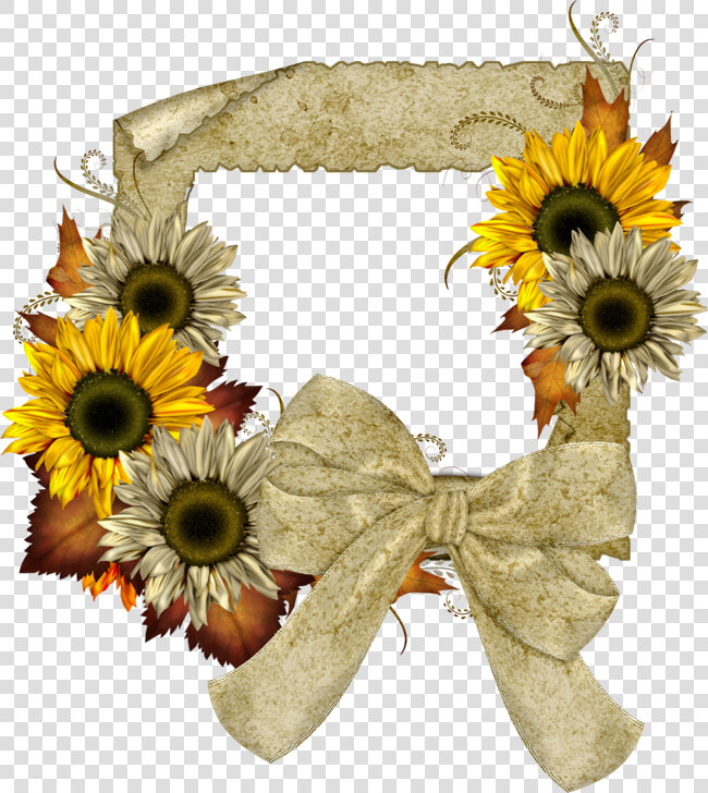 Clipart Banner Sunflower   Transparent Sunflower Frame Png  Png DownloadTransparent PNG