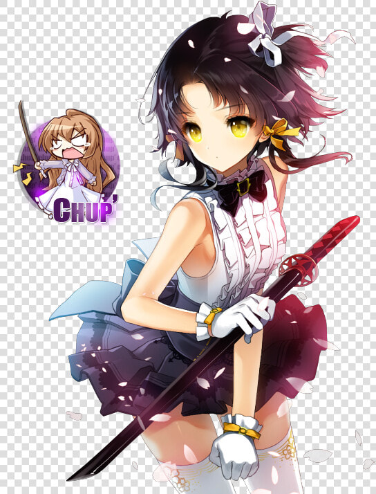 Transparent Anime Sweat Png   Tomboy Long Hair Anime Girls  Png DownloadTransparent PNG