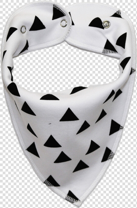 White Dog Bandana With Black Triangles   Titanium Ring  HD Png DownloadTransparent PNG