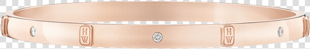 Hw Logo Accent Rose Gold Diamond Bracelet By Harry   Bangle  HD Png DownloadTransparent PNG