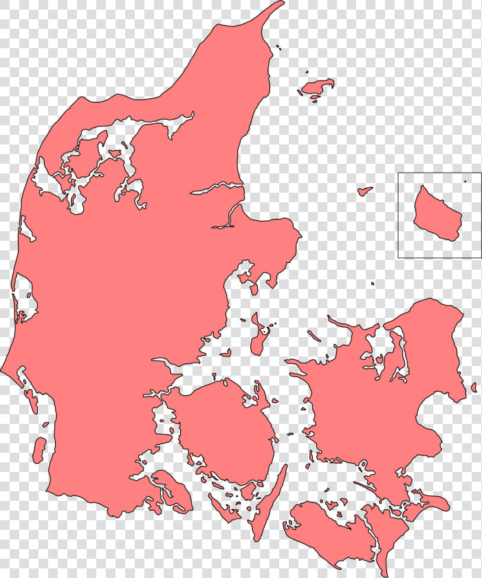 Plain Map Of Denmark  HD Png DownloadTransparent PNG