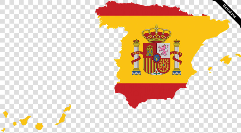 International  Map  Spain  Barcelona  Mourning   Map Of Spain Flag  HD Png DownloadTransparent PNG