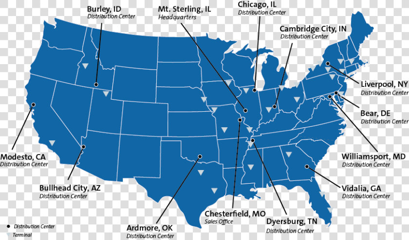 Map   Us States Representative Numbers  HD Png DownloadTransparent PNG