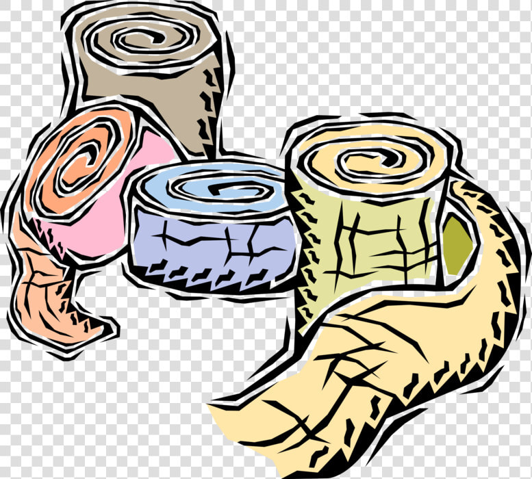 Vector Illustration Of Gauze Medical Dressing Bandage   Wound Care Clip Art  HD Png DownloadTransparent PNG