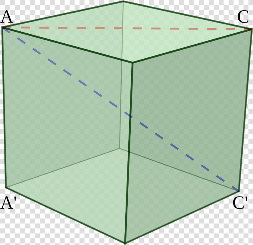 Face Diagonal Of A Cube  HD Png DownloadTransparent PNG