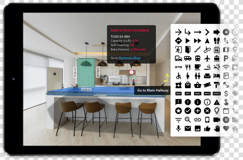 Pushpin  3d Box  And Hotspot   Flat Panel Display  HD Png DownloadTransparent PNG