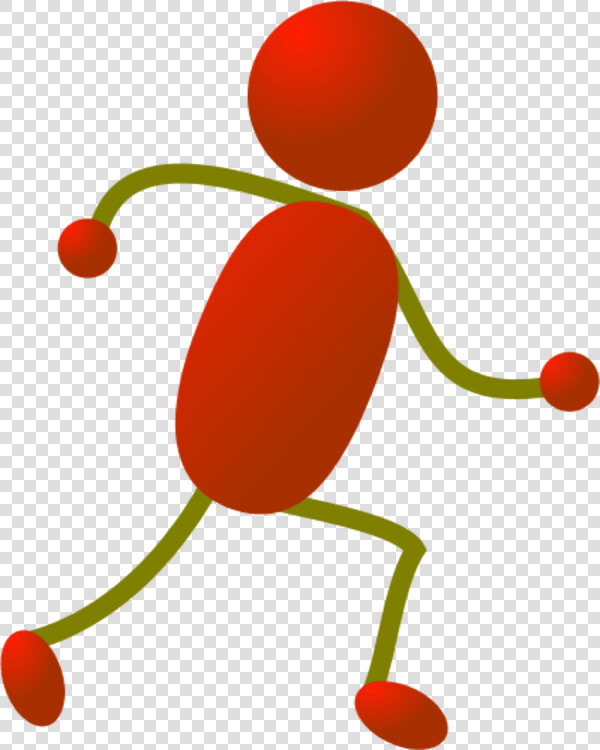 Red Stick Man Figure   Red Person Running  HD Png DownloadTransparent PNG