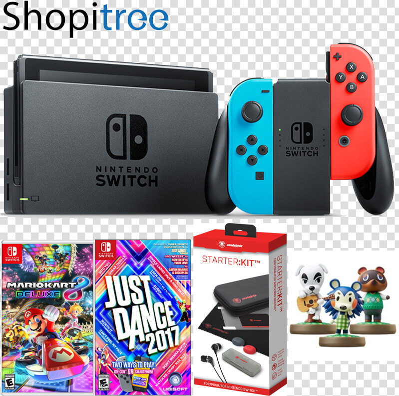 Nintendo Switch Console With Just Dance 17 Mario Kart   Nintendo Switch Games Just Dance  HD Png DownloadTransparent PNG