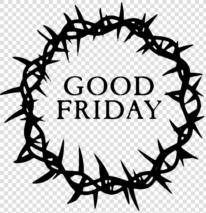 Good Friday Crown   Good Friday Black And White Clipart  HD Png DownloadTransparent PNG