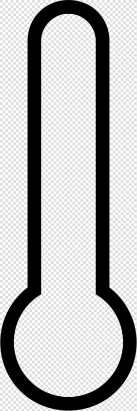 Temperature Thermometer Outline Interface Symbol Svg   Clip Art Thermometer Outline  HD Png DownloadTransparent PNG