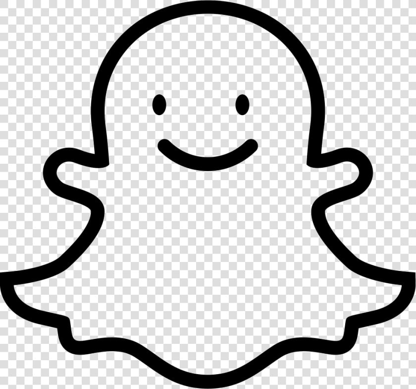 Social Logo Snapchat Outline Png Clipart Image   Snapchat Icon Transparent Background  Png DownloadTransparent PNG