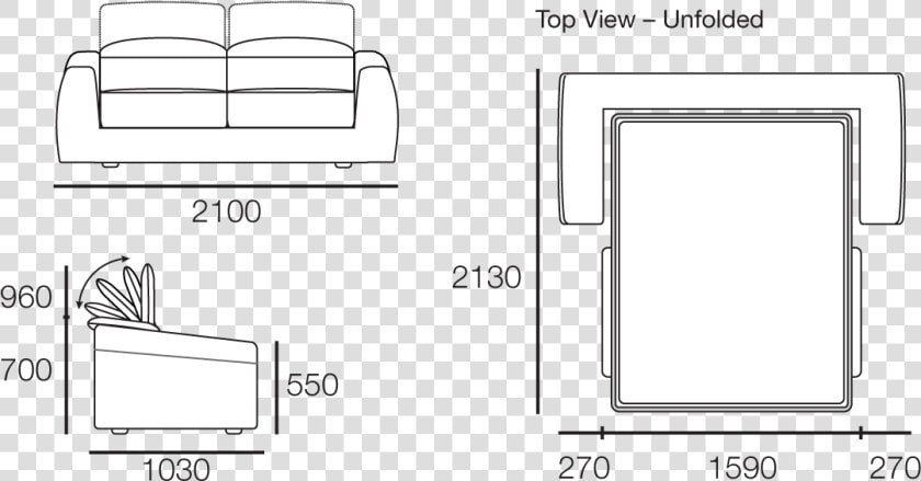 View All Configurations   Studio Couch  HD Png DownloadTransparent PNG