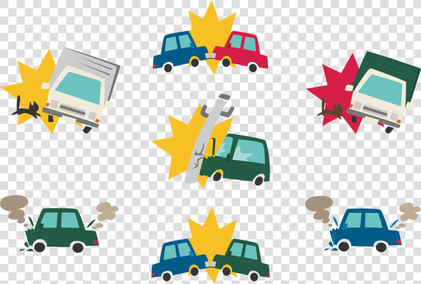 Transparent Crashed Car Png   交通 事故 イラスト 無料  Png DownloadTransparent PNG