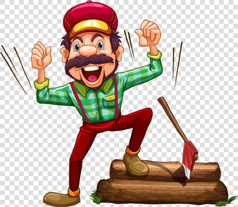 Lenhador On Pinterest Wood   Angry Lumberjack Cartoon  HD Png DownloadTransparent PNG