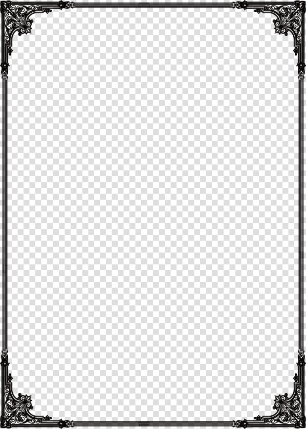 Flat Frame Grunge Black Free Png Hq Clipart   Black Frame Png  Transparent PngTransparent PNG