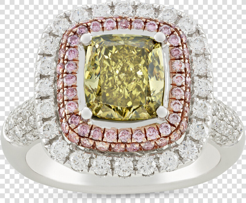 Greenish Yellow Diamond Ring    Diamond  HD Png DownloadTransparent PNG