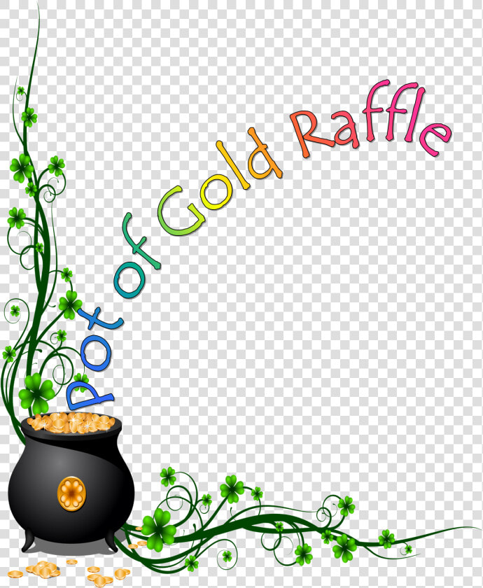 Improved Pictures Of Pots Gold Free Rainbow And Pot   50 50 Raffle Pot Of Gold  HD Png DownloadTransparent PNG