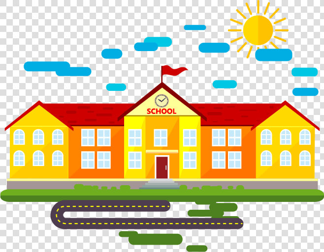 Transparent Cartoon Buildings Png   School Background Cartoon Png  Png DownloadTransparent PNG