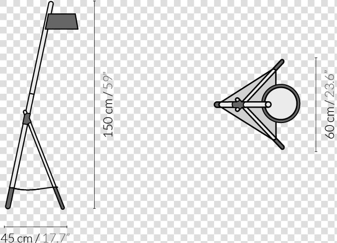 Black With Leather Tray woodendot floor Lamps line triangle   Triangle  HD Png DownloadTransparent PNG