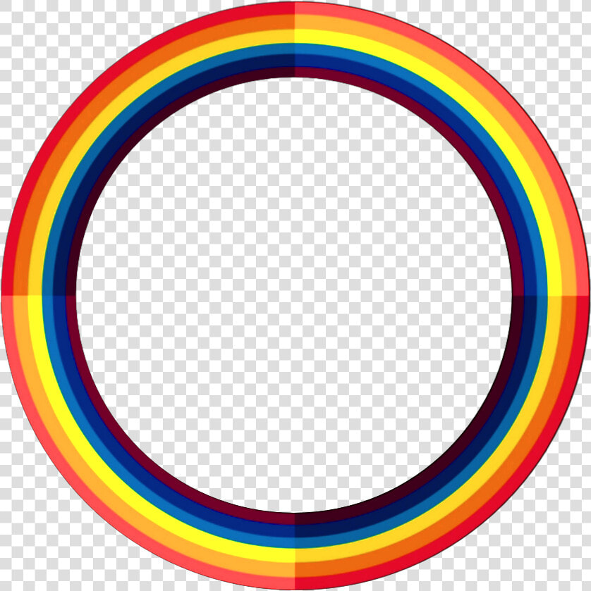  rainbow  circle  frame  freetoedit   Full Circle Rainbow Png  Transparent PngTransparent PNG