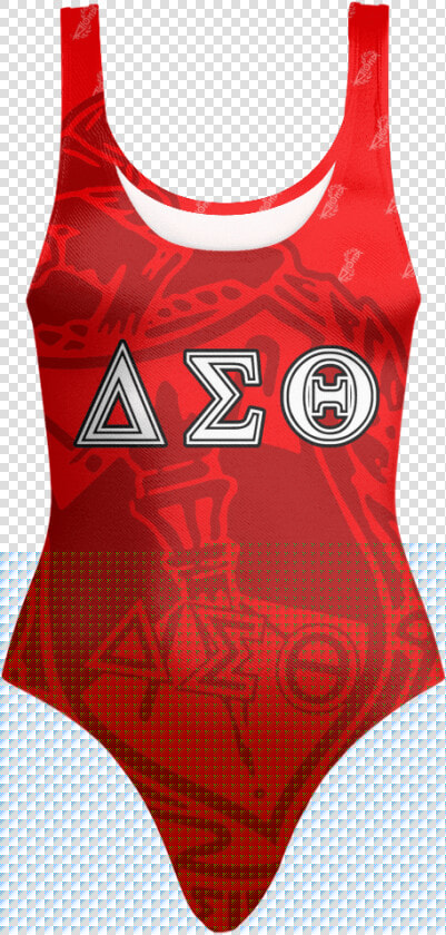 Delta Sigma Theta One Piece Swimsuit   Delta Sigma Theta Swimsuit  HD Png DownloadTransparent PNG