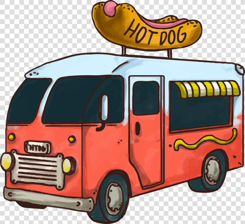 Hot Dog Fast Food Hamburger Car Food Truck   Food Truck Hot Dog Png  Transparent PngTransparent PNG