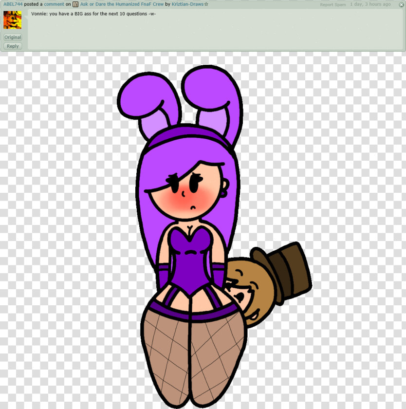 Ask The Humanized Fnaf Question 32 By Kriztian Draws   Fnaf Big Ass  HD Png DownloadTransparent PNG