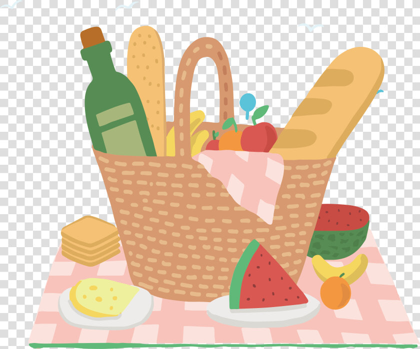 Picnic Clipart Fried Chicken   Cartoon Picnic Basket Png  Transparent PngTransparent PNG