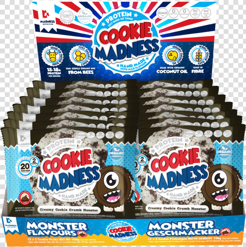 Protein Cookies   Cookie Madness Creamy Cookie Crumble  HD Png DownloadTransparent PNG