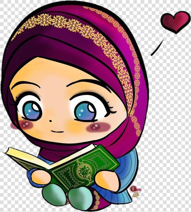  quran  muslim  islamic  islam  hijab   Girl Reading Quran Clipart  HD Png DownloadTransparent PNG