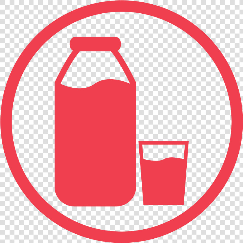 Milk Allergy Red Icon   Food Allergen Milk Icon  HD Png DownloadTransparent PNG