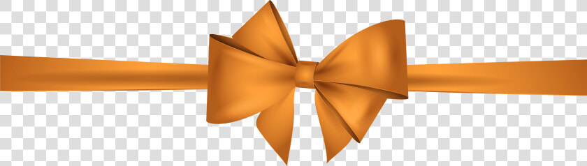 Orange Bow Png Clip Art   Orange Bow Transparent  Png DownloadTransparent PNG