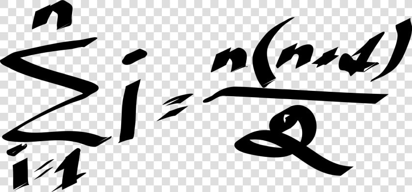Carl Gauss S Formula To Quickly Add Up All Numbers   Formula De Karl Gauss  HD Png DownloadTransparent PNG