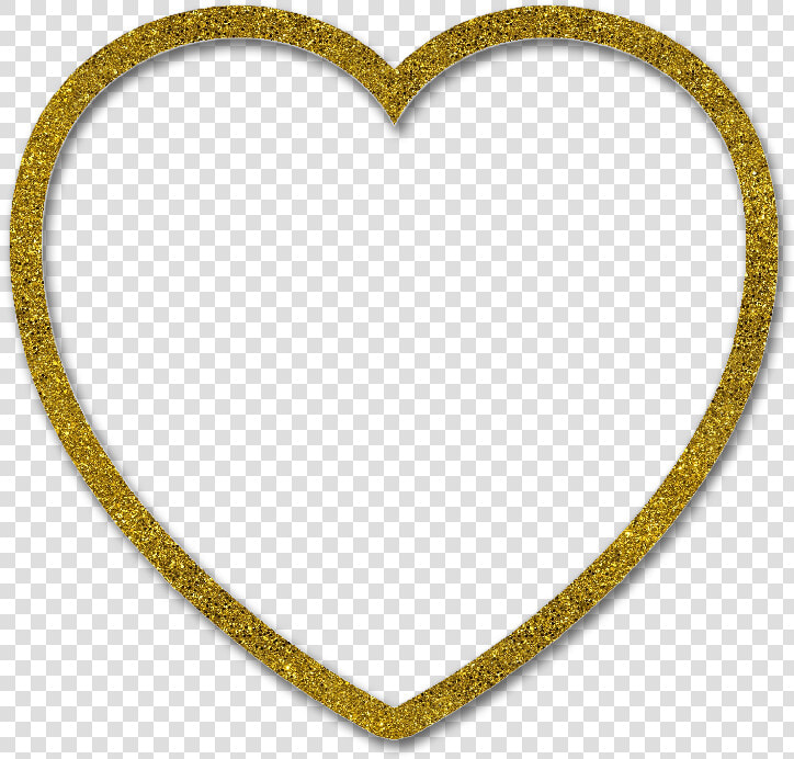  heart  glitter  gold  frame  border  ftestickers  сердце   Heart  HD Png DownloadTransparent PNG